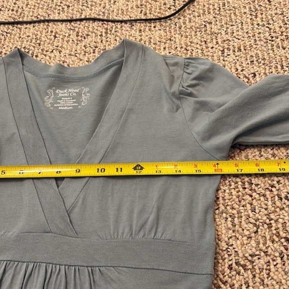 Duckhead Seafoam Blue Babydoll Top With Empire Waist - Picture 6 of 8